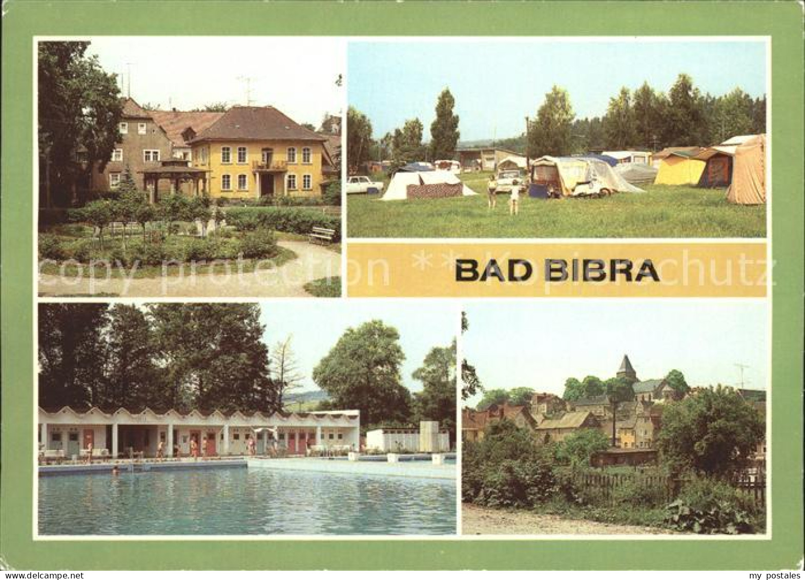 72050355 Bad Bibra Kuranlage Campingplatz Teilansicht Waldbad Bad Bibra - Bad Bibra