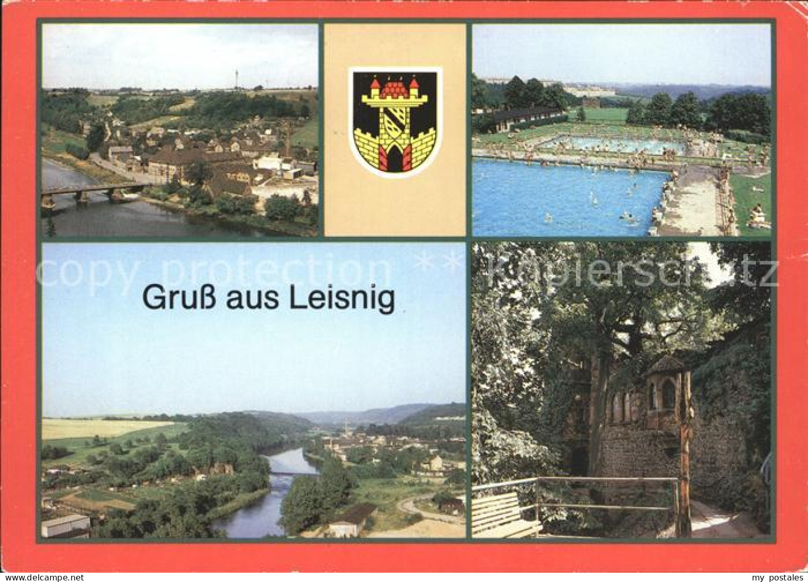 72050162 Leisnig Blick Zur Mulda Im Park Freibad  Leisnig - Leisnig