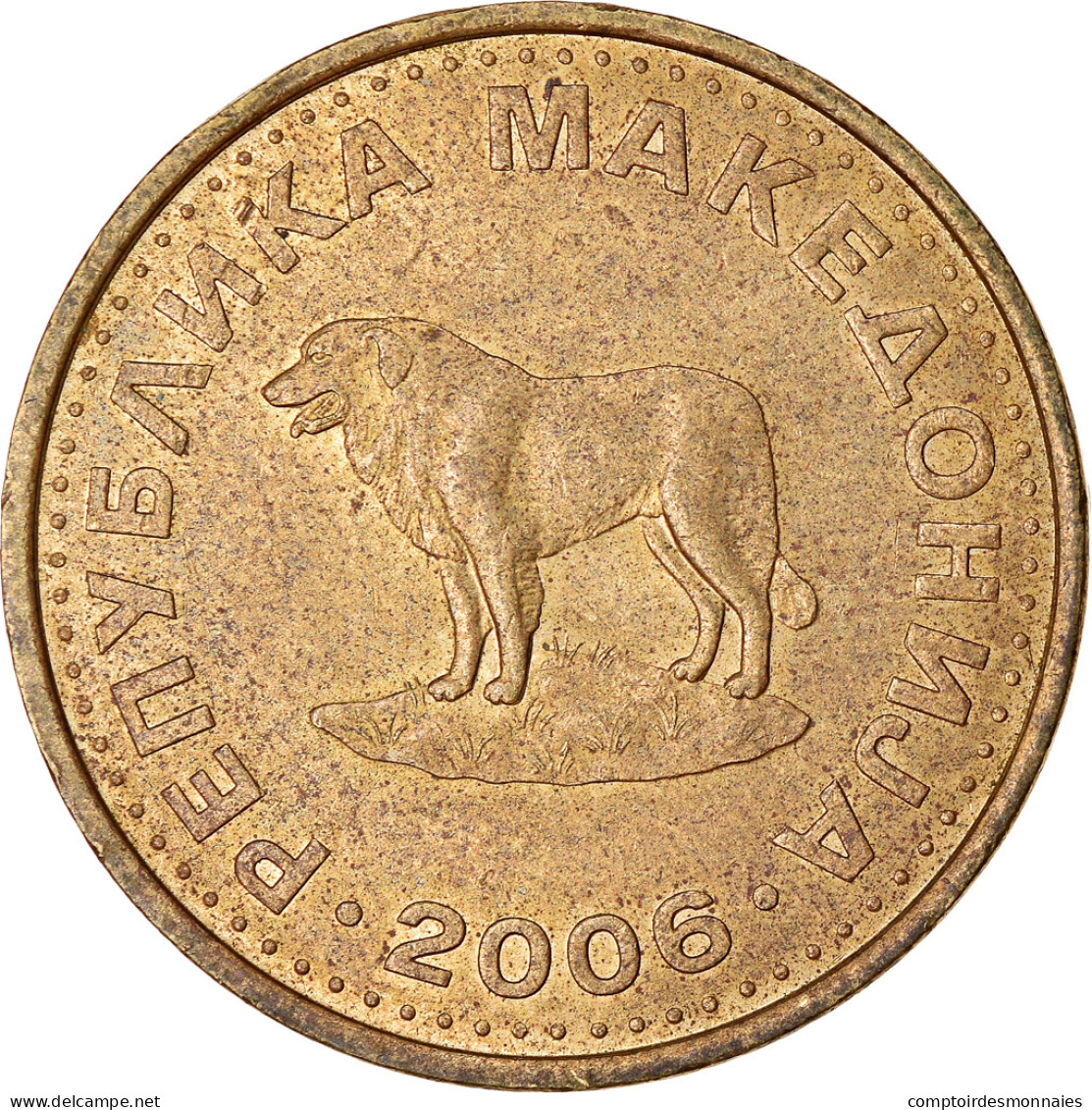 Monnaie, Macédoine, Denar, 2006, TTB, Laiton, KM:2 - North Macedonia