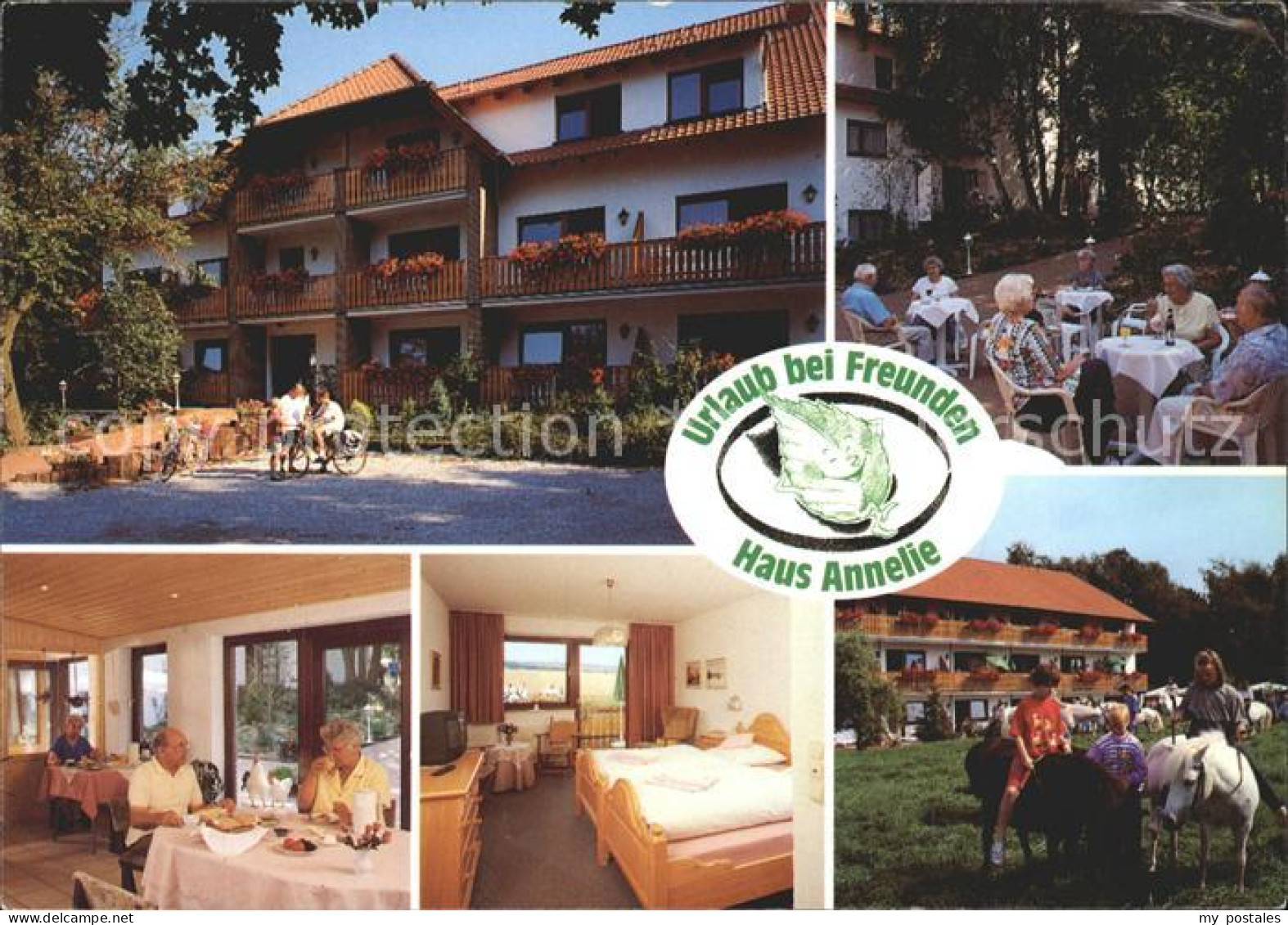 72049645 Bad Holzhausen Luebbecke Pension Haus Annelie Gaststube Gartenterrasse  - Getmold