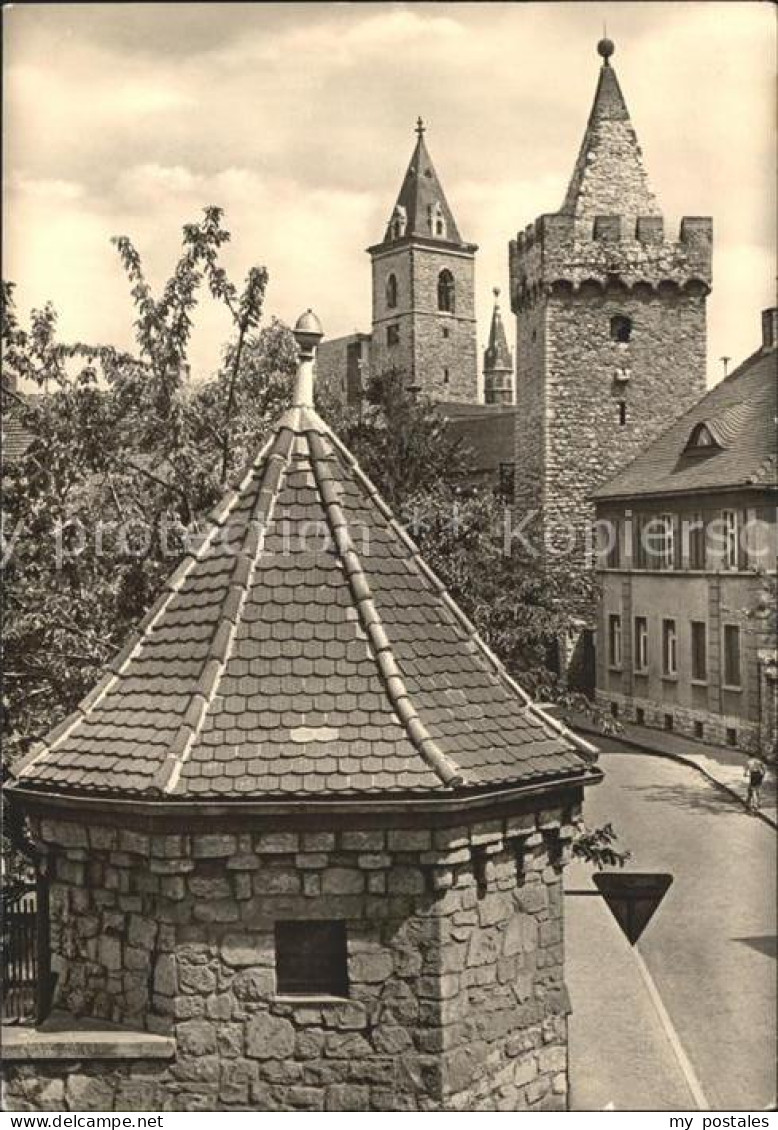 72048792 Stassfurt Turmgasse Mit Eulenturm Und Schiefem Turm Hohenerxleben - Stassfurt