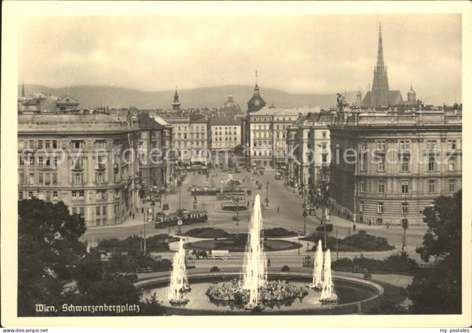 72046685 Wien Schwarzenbergplatz Springbrunnen  - Autres & Non Classés