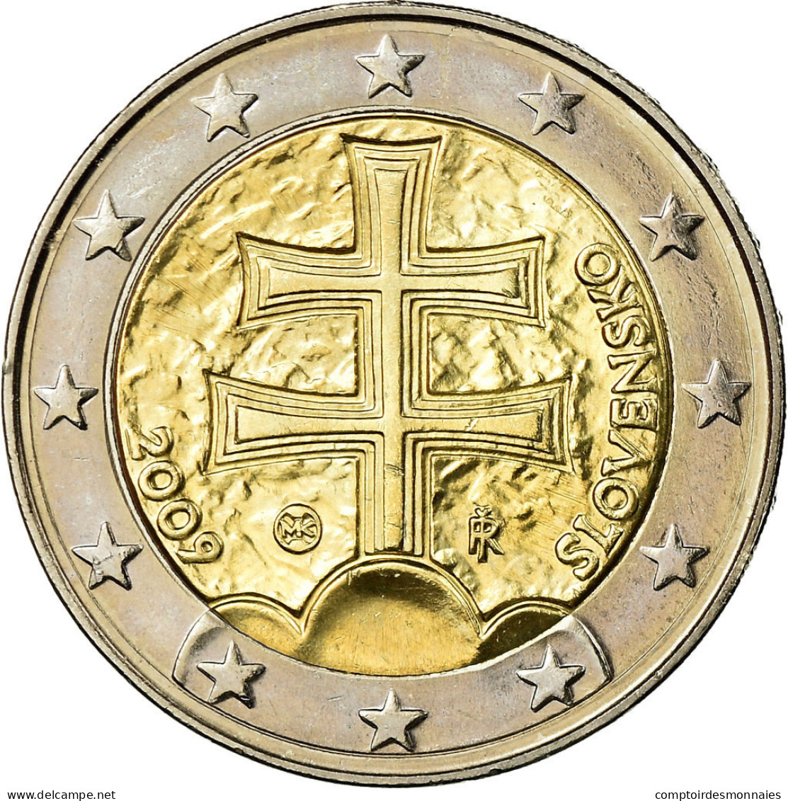 Monnaie, Slovaquie, 2 Euro, 2009, Kremnica, SUP, Bi-Metallic, KM:102 - Slowakije