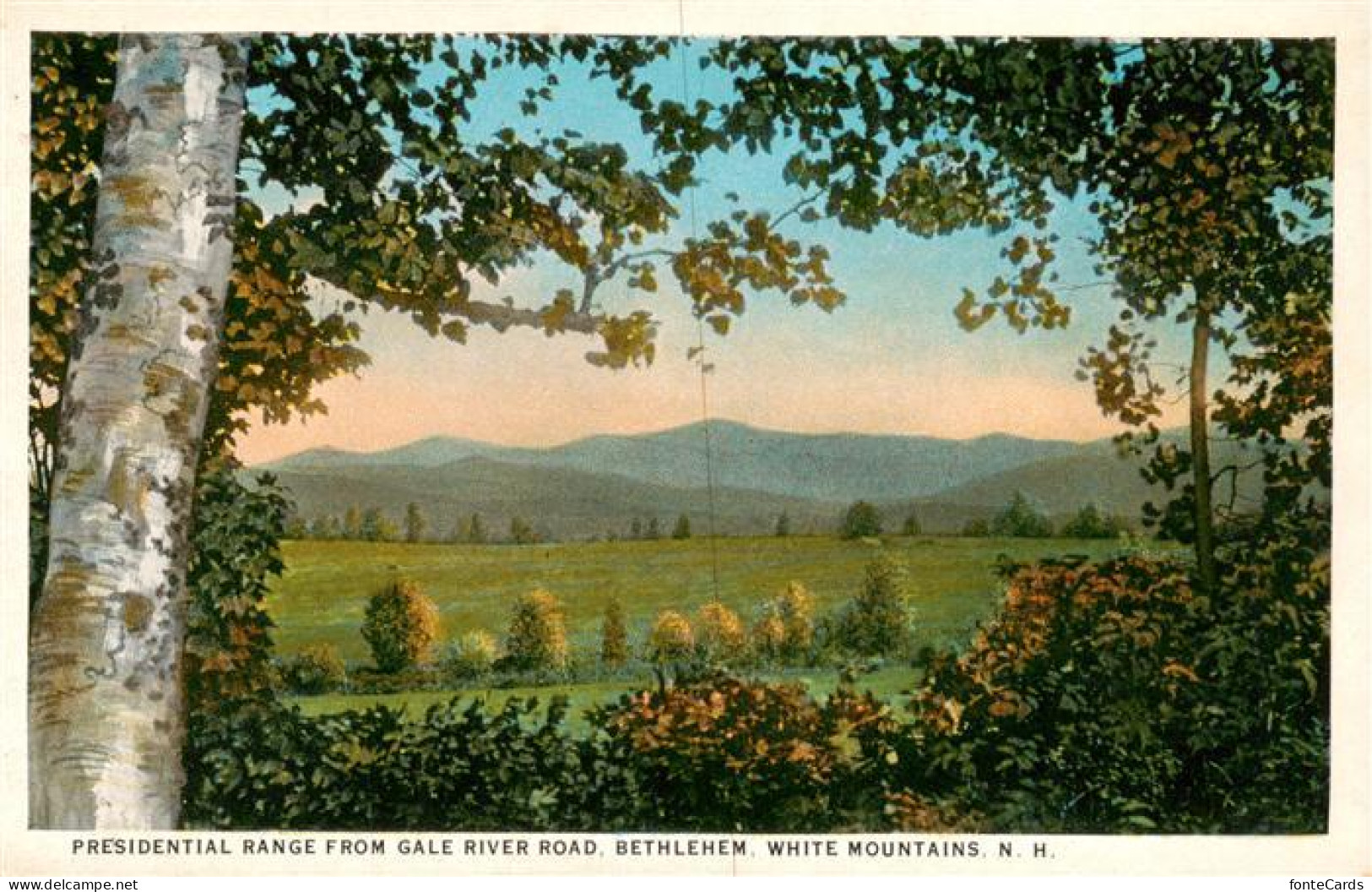 73955760 Bethlehem_New_Hampshire_USA Presidential Range From Gale River Road Whi - Andere & Zonder Classificatie