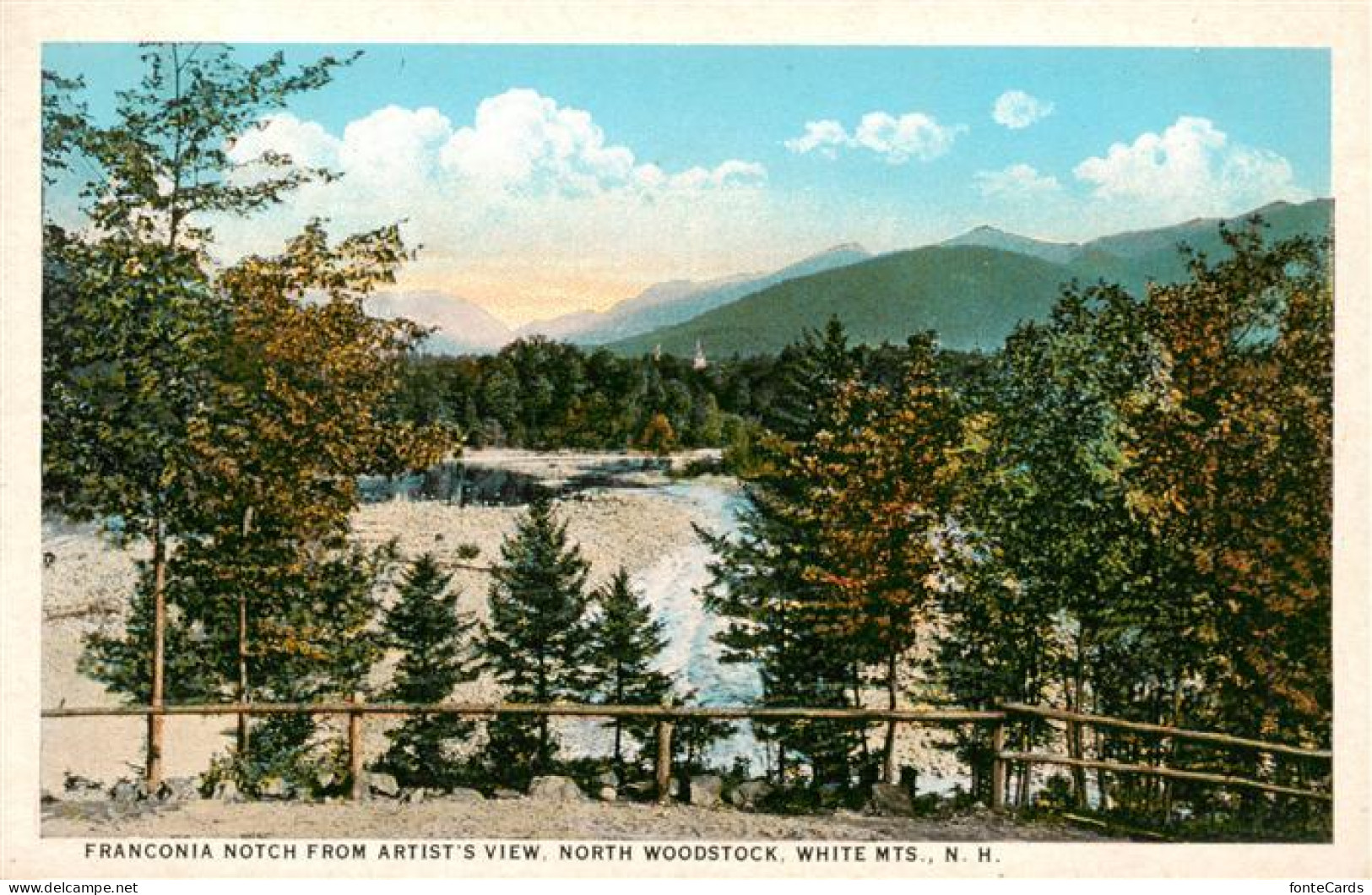 73955757 North_Woodstock_New_Hampshire_USA Franconia Notch From Artit's View Whi - Sonstige & Ohne Zuordnung