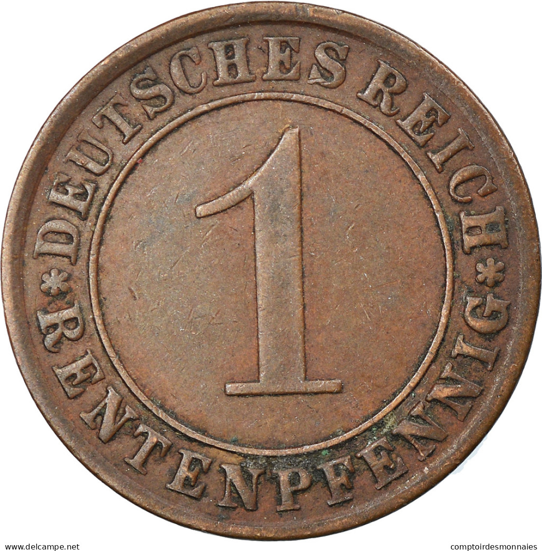 Monnaie, Allemagne, République De Weimar, Rentenpfennig, 1924, Muldenhütten - 1 Rentenpfennig & 1 Reichspfennig