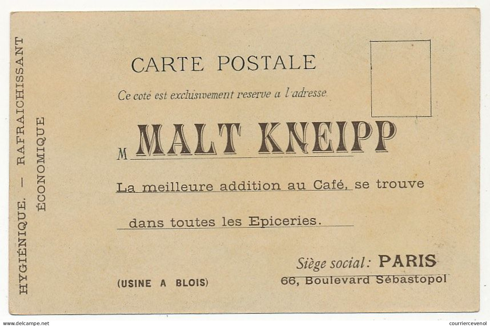 CPA - BIARRITZ (Pyrénées Atlantiques) - Multi-vues, Dessin Type Grüss - Au Dos, Repiquage Publicitaire MALT KNEIPP - Biarritz