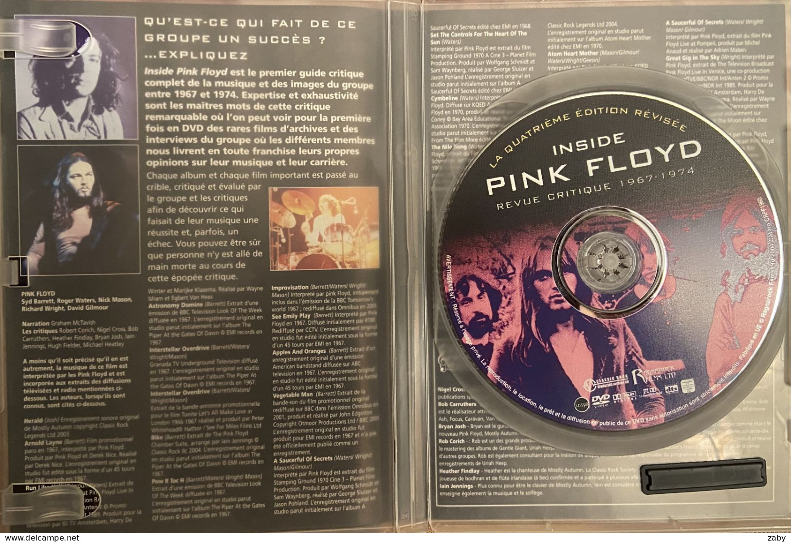 Inside Pink Floyd A Critical Review 1967-1974 - V.O. Sous-titrée En Français - Muziek DVD's