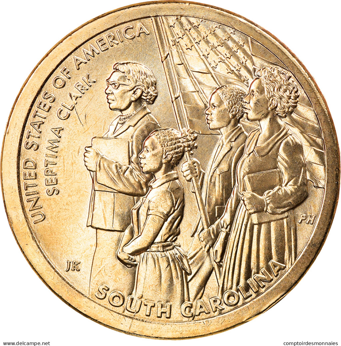 Monnaie, États-Unis, South Carolina, Dollar, 2020, Philadelphie, SPL, Brass - 2007-…: Presidents