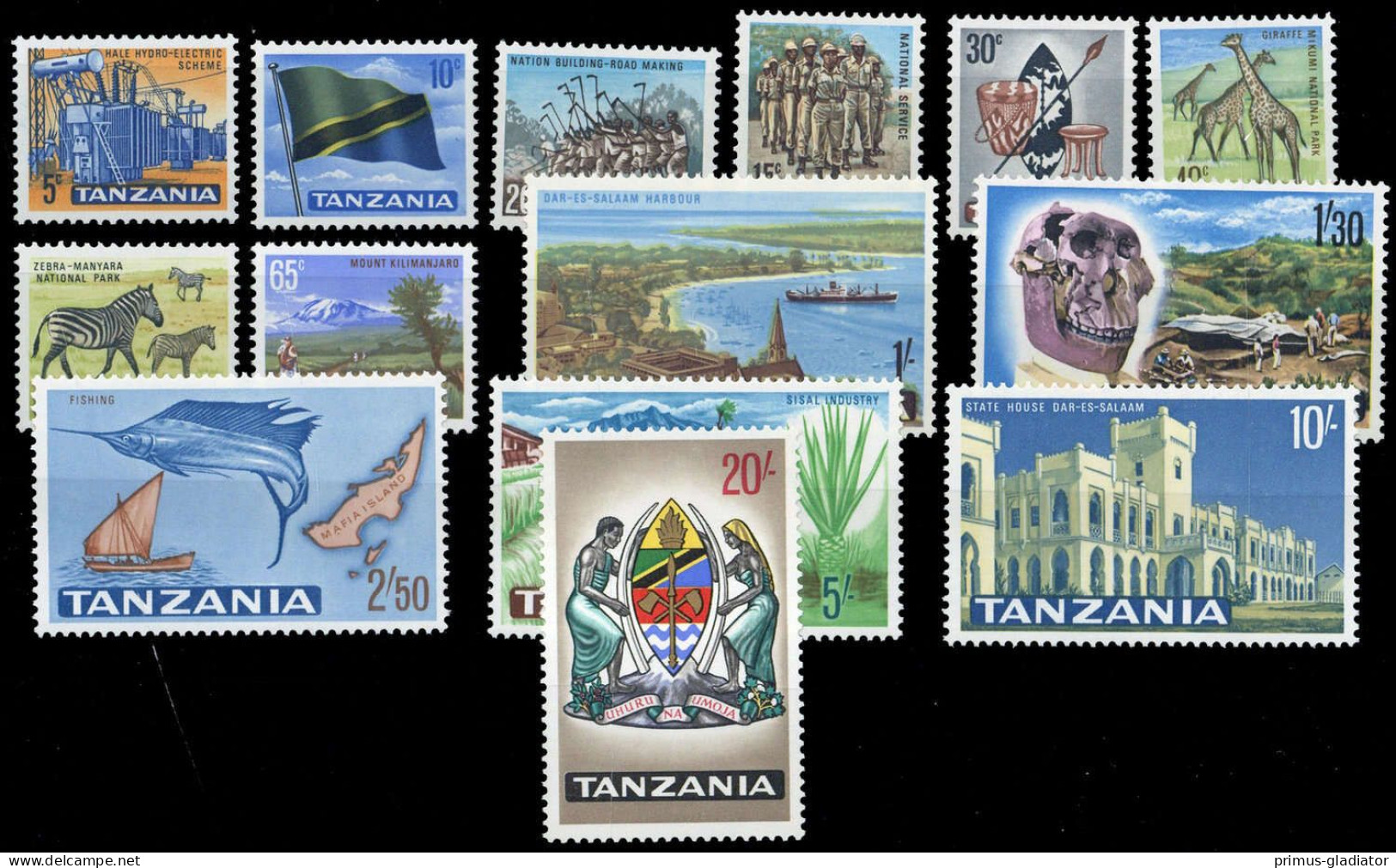 1965, Tansania, 5-18, ** - Tanzanie (1964-...)