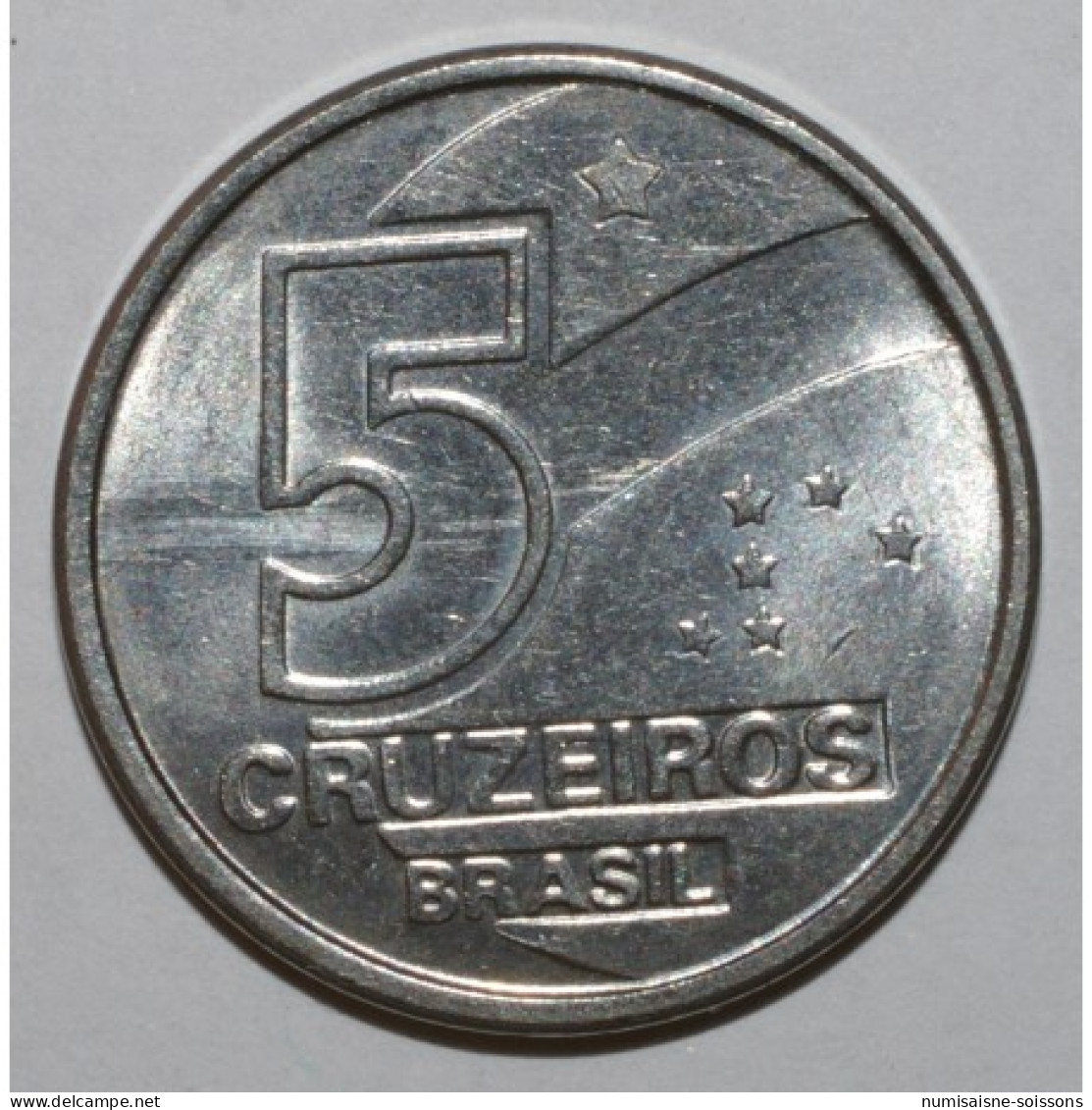 BRÉSIL - KM 618 - 5 CRUZEIROS 1991 - SPL - Brazil