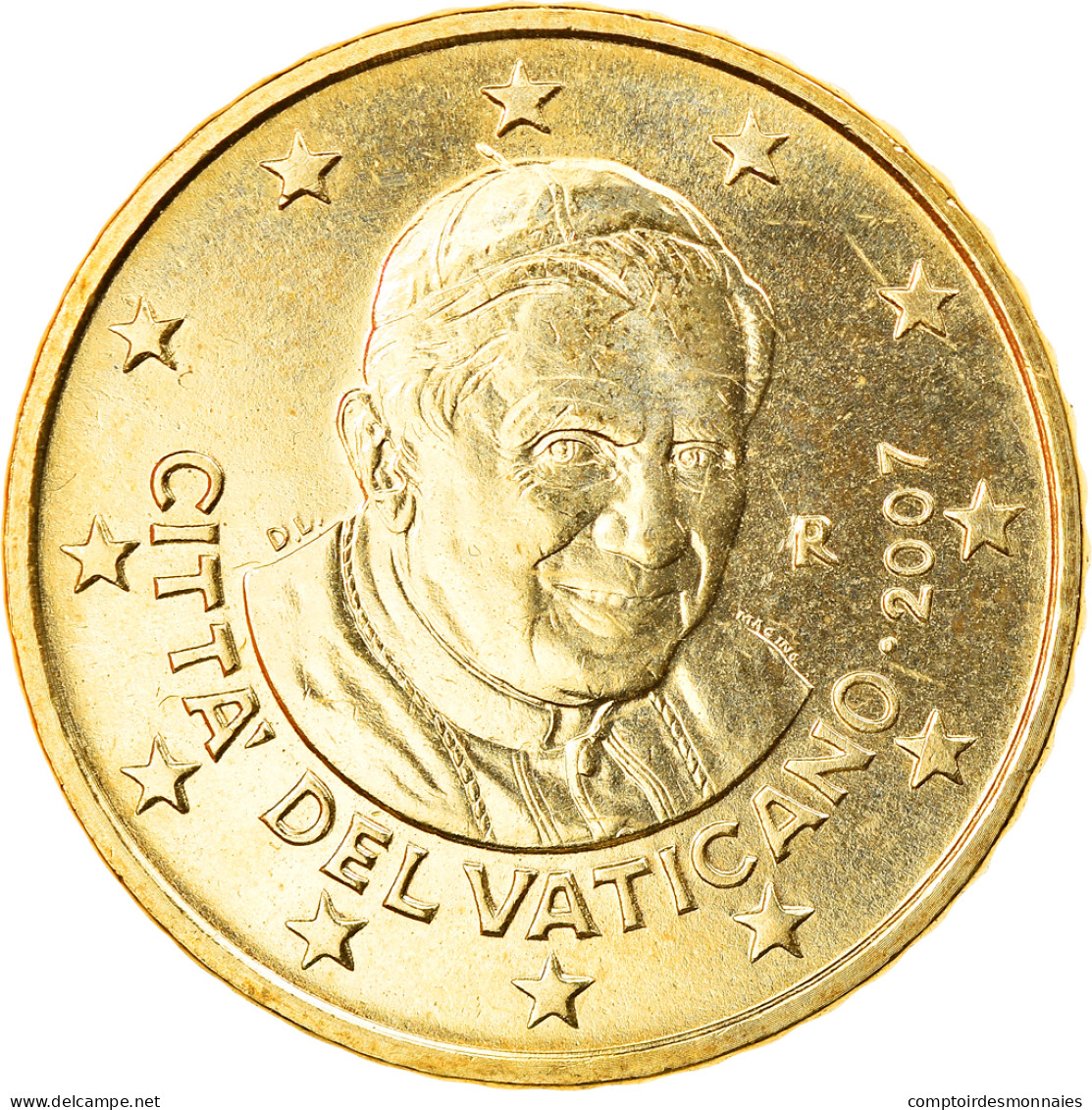 Cité Du Vatican, 50 Euro Cent, 2007, Rome, BU, SPL, Laiton, KM:380 - Vaticaanstad