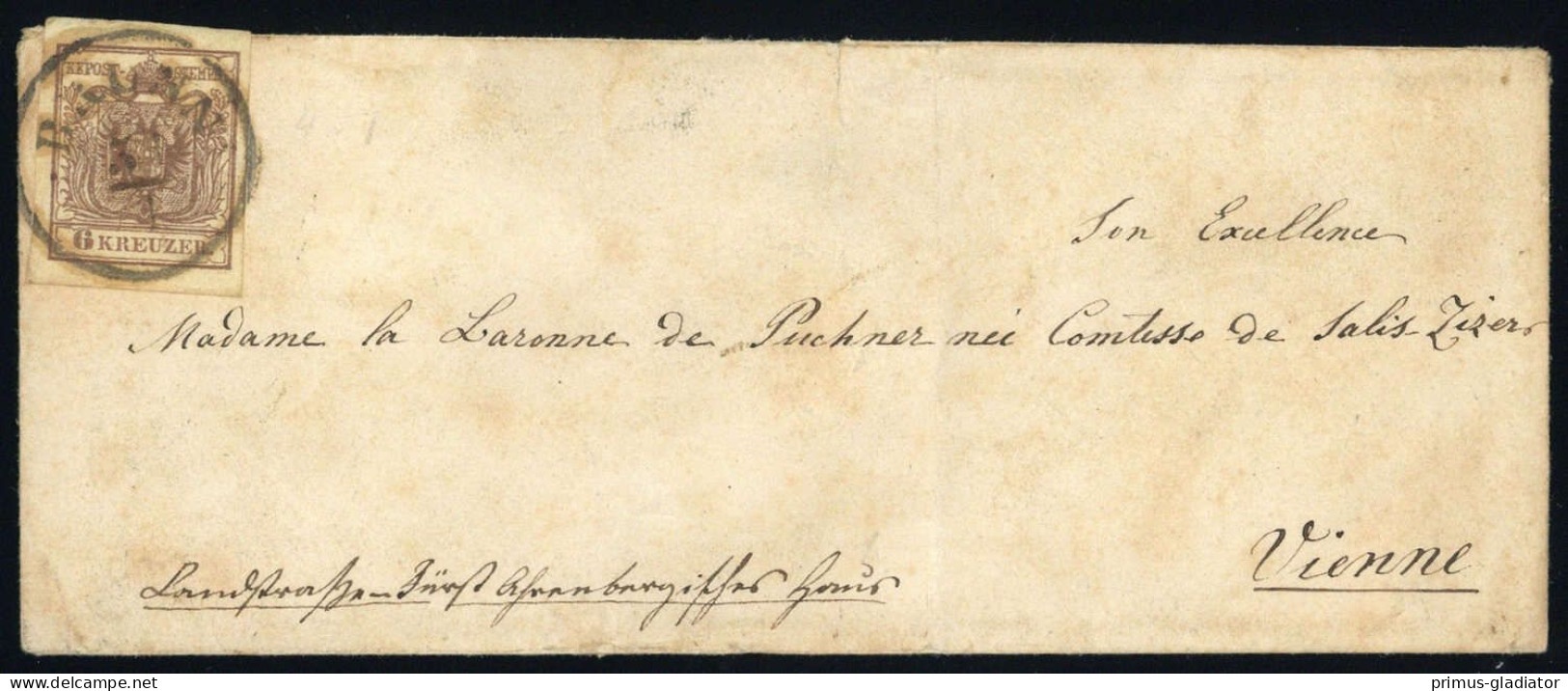 1850, Österreich, 4, Brief - Machine Postmarks