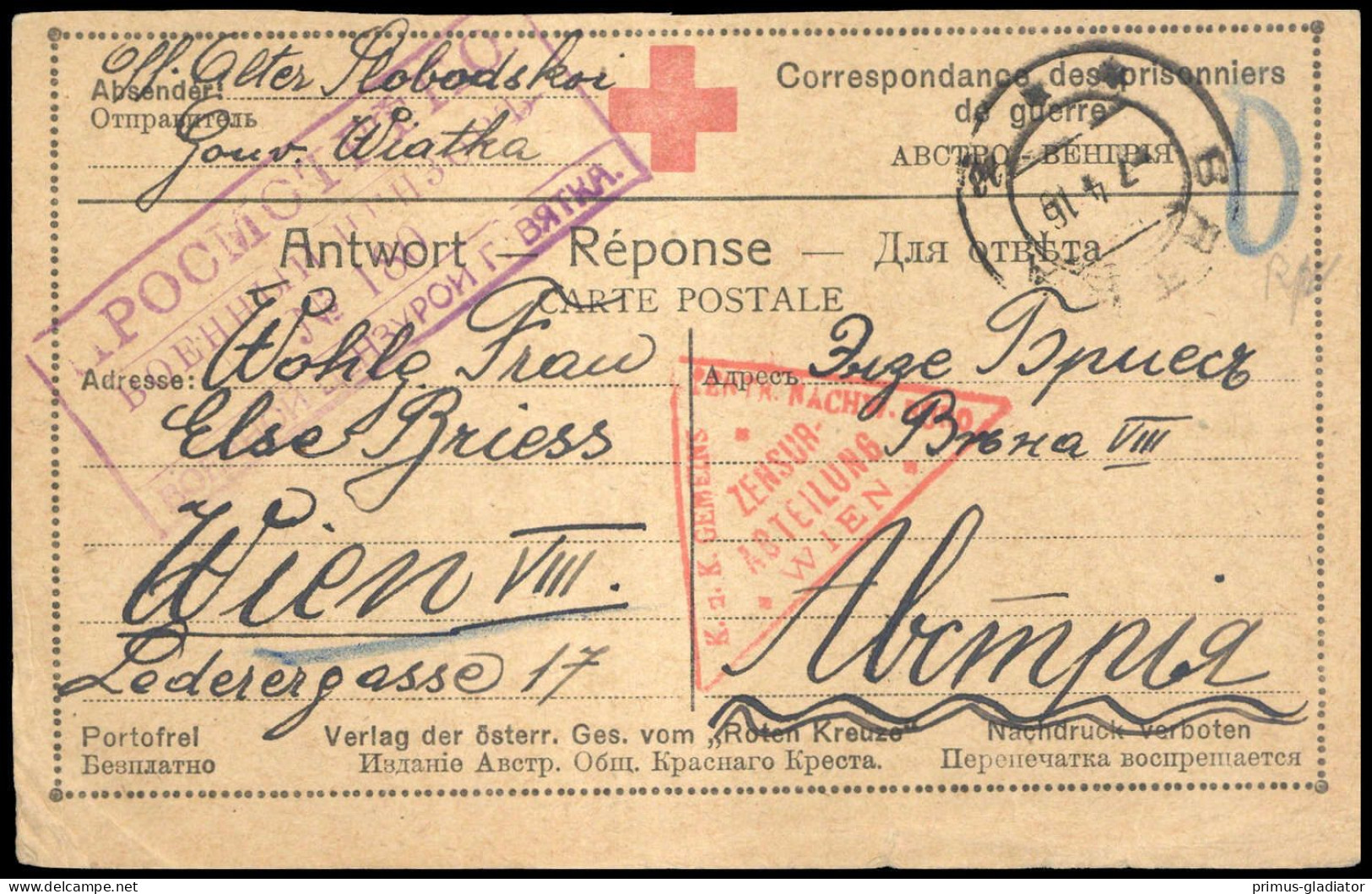 1916, Österreich, Brief - Machine Postmarks