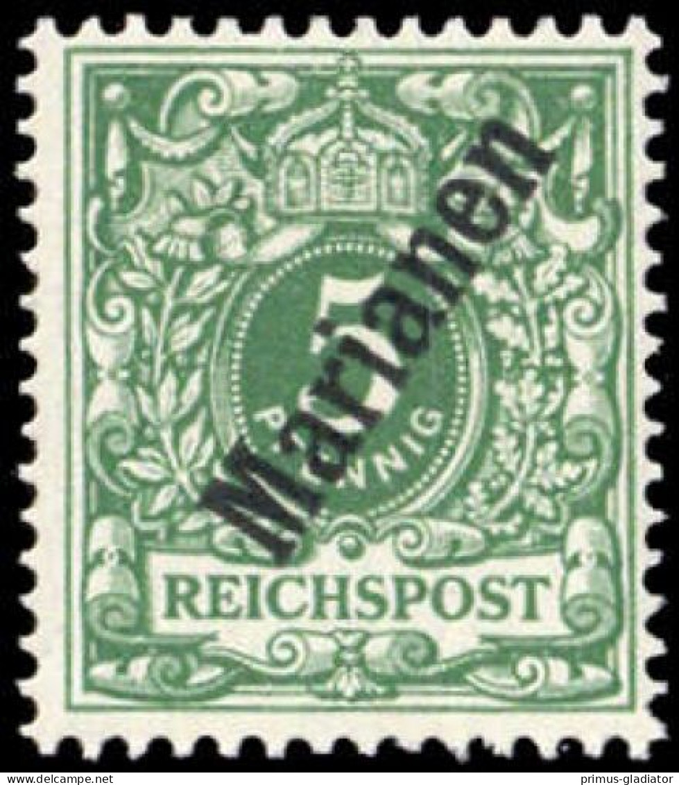 1900, Deutsche Kolonien Marianen, 2 II, * - Mariannes