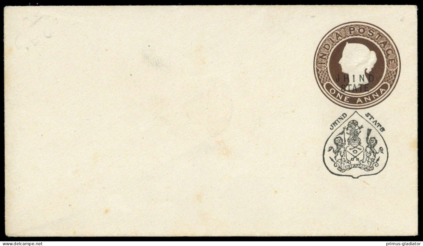 1888, Indien Staaten Jind Feudalstaat, U 8 I A, Brief - Jhind