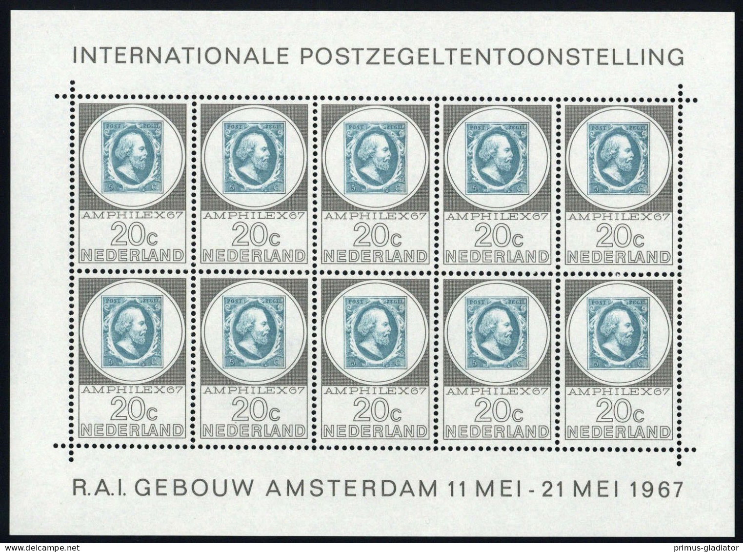 1967, Niederlande, 880 KB, ** - Autres & Non Classés