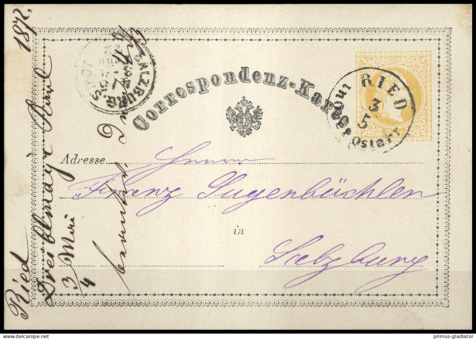 Österreich, P 8, Brief - Machine Postmarks