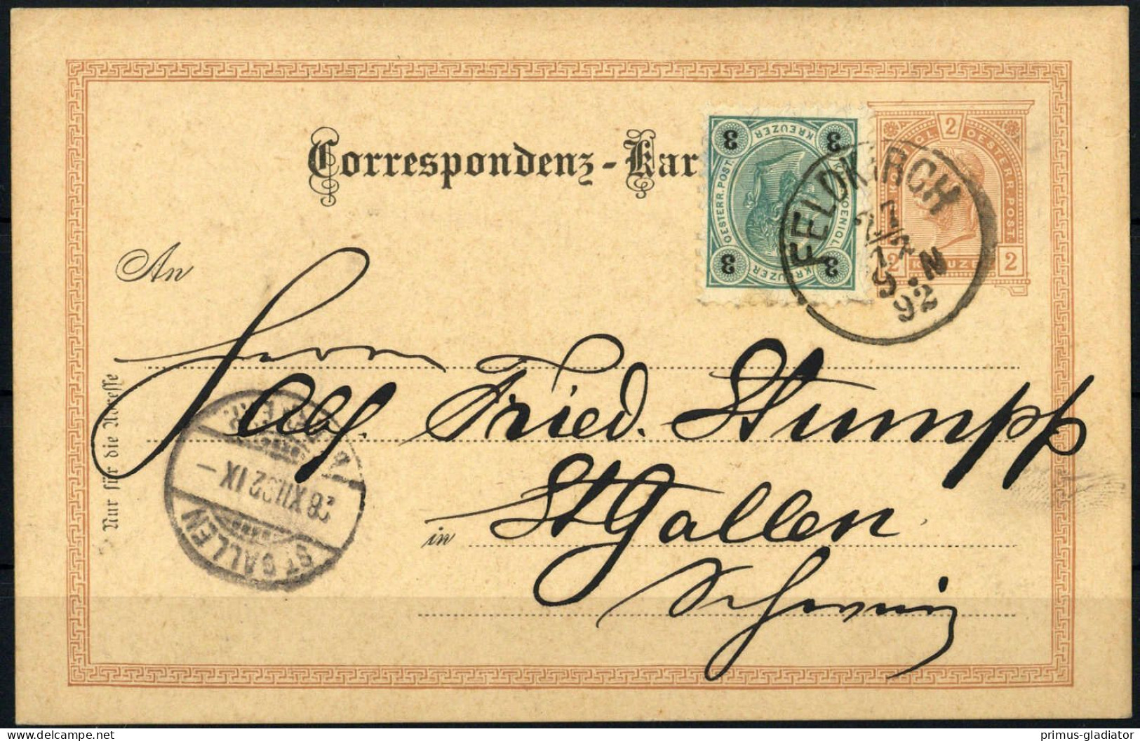 Österreich, P 74, 52, Brief - Machine Postmarks