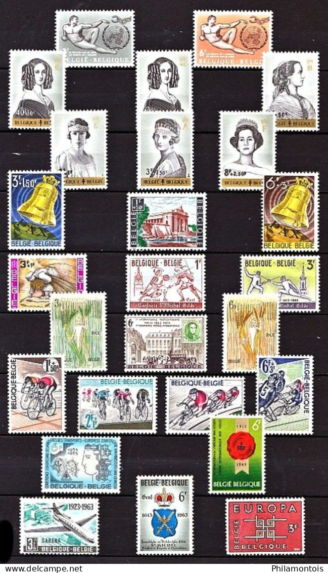 BELGIQUE -  Collection 1960 / 1974 - Neufs N**/N* (quelques NSG) - Bien Fournie - Bon état - Cote Environ 410 Eur. - Sammlungen