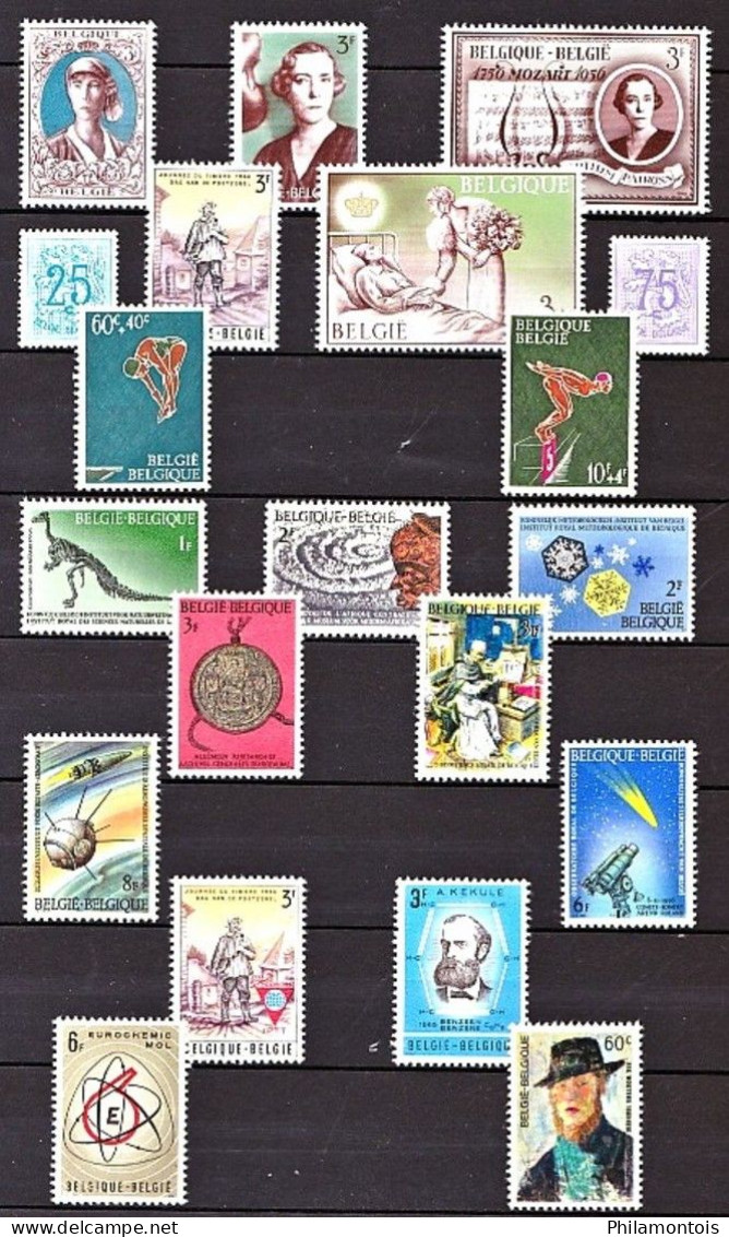 BELGIQUE -  Collection 1960 / 1974 - Neufs N**/N* (quelques NSG) - Bien fournie - Bon état - Cote environ 410 Eur.