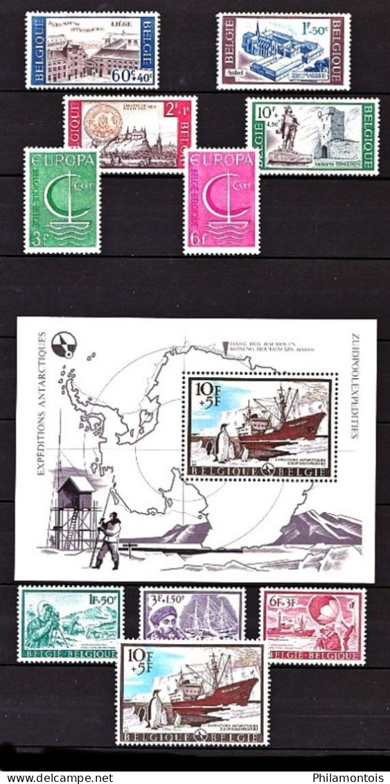 BELGIQUE -  Collection 1960 / 1974 - Neufs N**/N* (quelques NSG) - Bien fournie - Bon état - Cote environ 410 Eur.