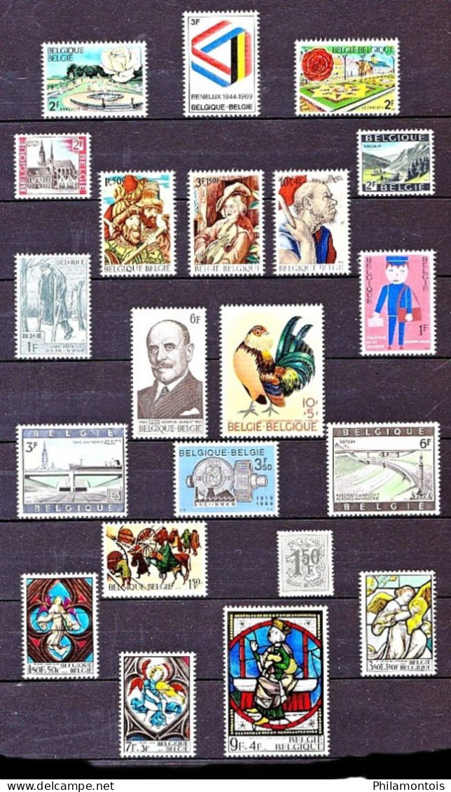 BELGIQUE -  Collection 1960 / 1974 - Neufs N**/N* (quelques NSG) - Bien fournie - Bon état - Cote environ 410 Eur.