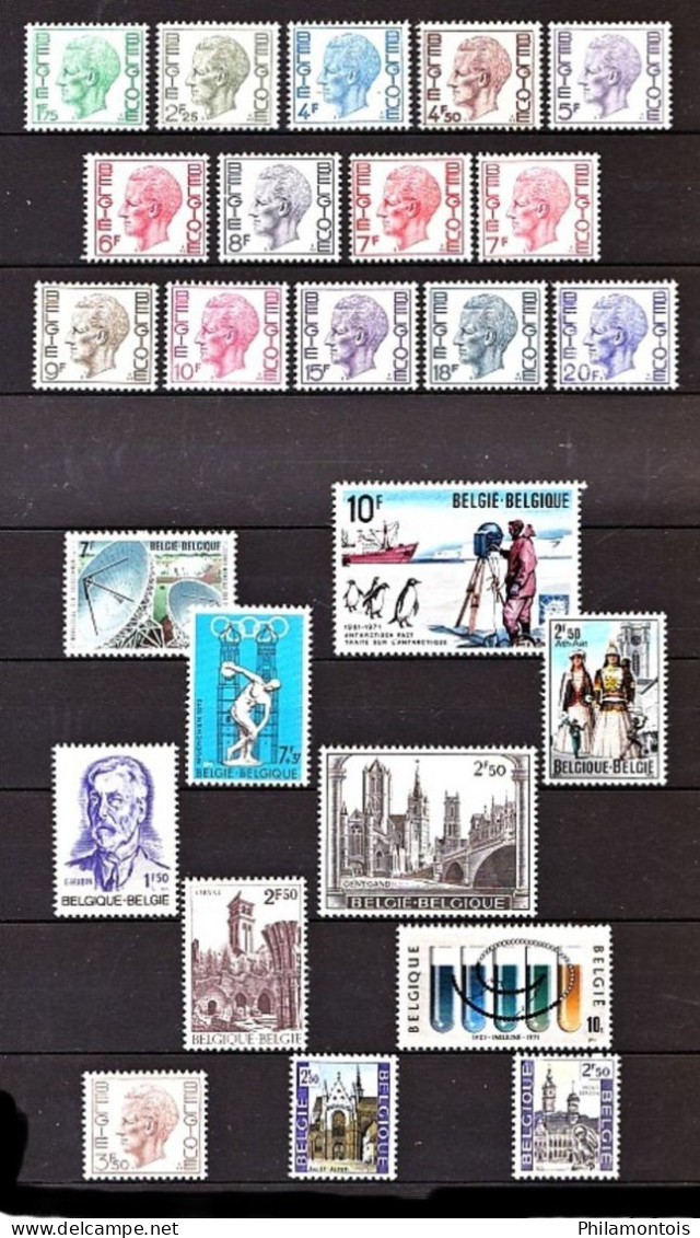 BELGIQUE -  Collection 1960 / 1974 - Neufs N**/N* (quelques NSG) - Bien fournie - Bon état - Cote environ 410 Eur.