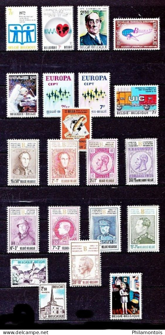 BELGIQUE -  Collection 1960 / 1974 - Neufs N**/N* (quelques NSG) - Bien fournie - Bon état - Cote environ 410 Eur.