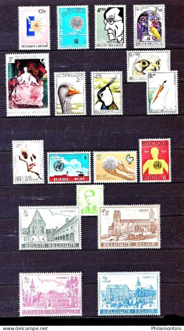 BELGIQUE -  Collection 1960 / 1974 - Neufs N**/N* (quelques NSG) - Bien fournie - Bon état - Cote environ 410 Eur.