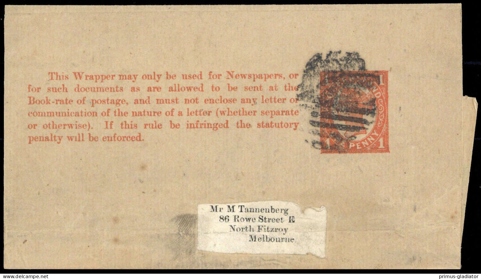 1897, Queensland, S 6, Brief - Oceania (Other)