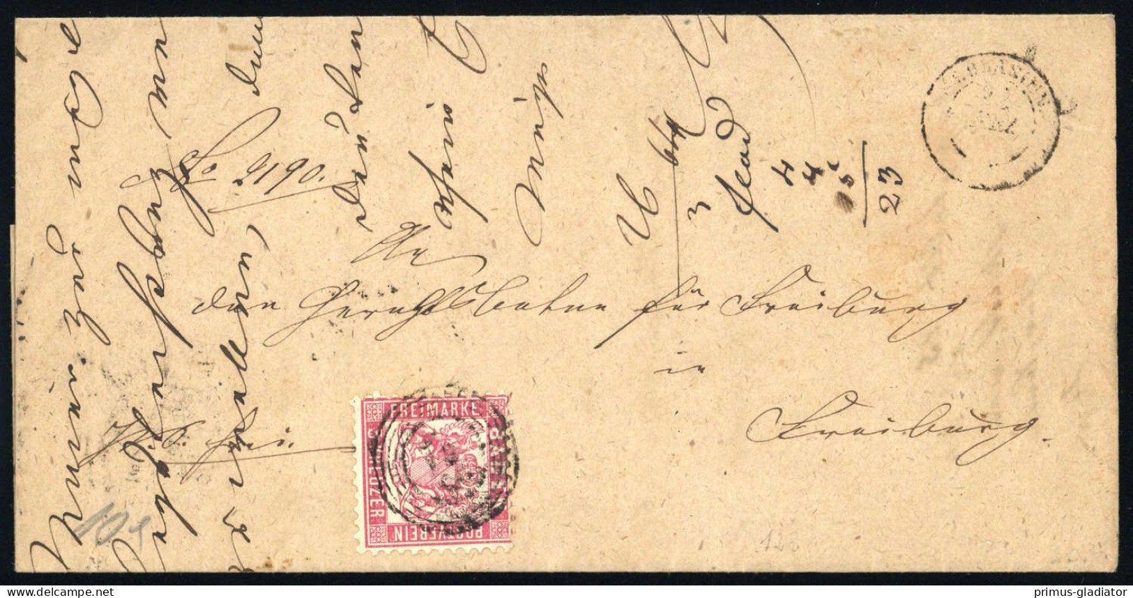 1862, Altdeutschland Baden, 18, Brief - Briefe U. Dokumente