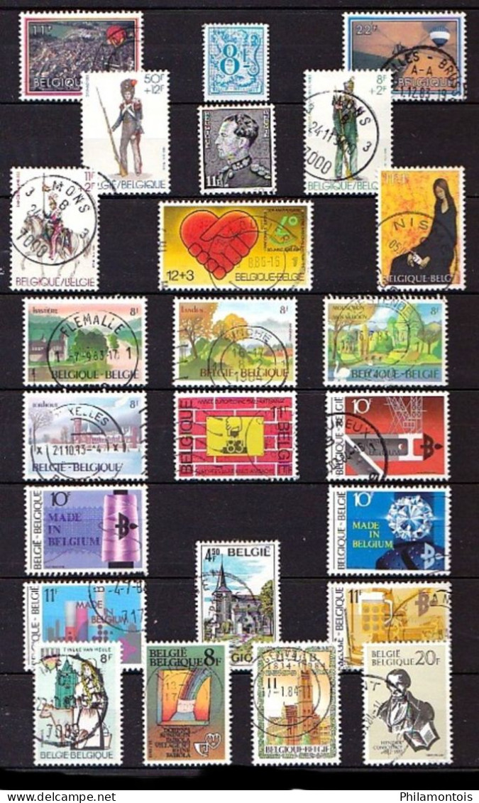 BELGIQUE -  Collection 1965 / 1984 - Oblitérés - Bien fournie - Bon état - Quelques doubles.