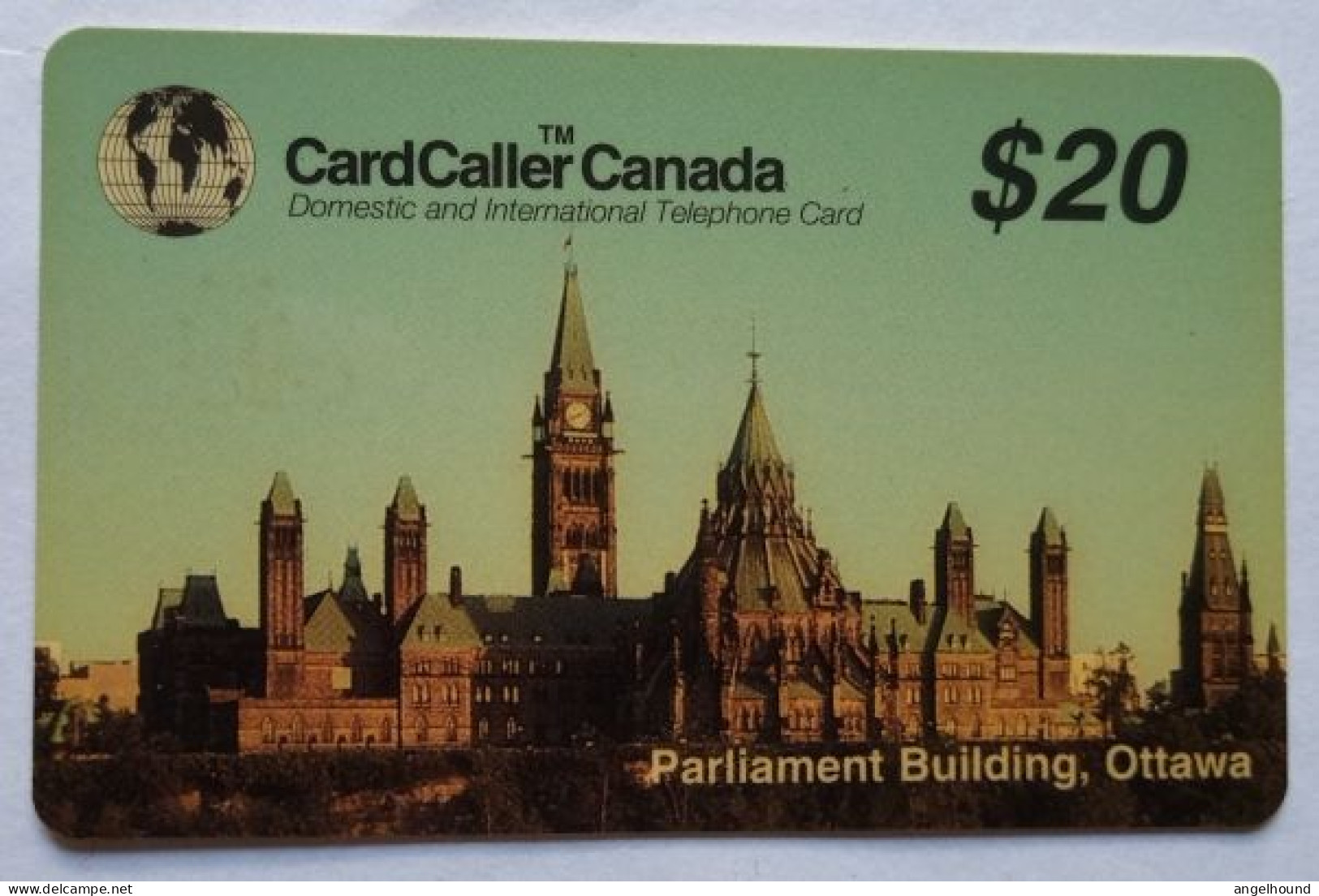 Canada Cardcaller $20 Prepaid - Parliament Building Ottawa 01/96 - Kanada