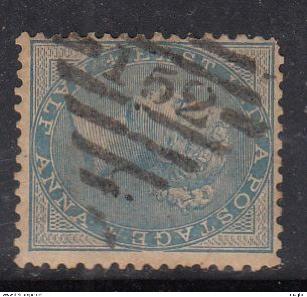 152 Tranquebar Madras Circle Cooper Renouf 12a British East India Used Early Indian Cancellations Danish Denmark Norway - 1854 East India Company Administration