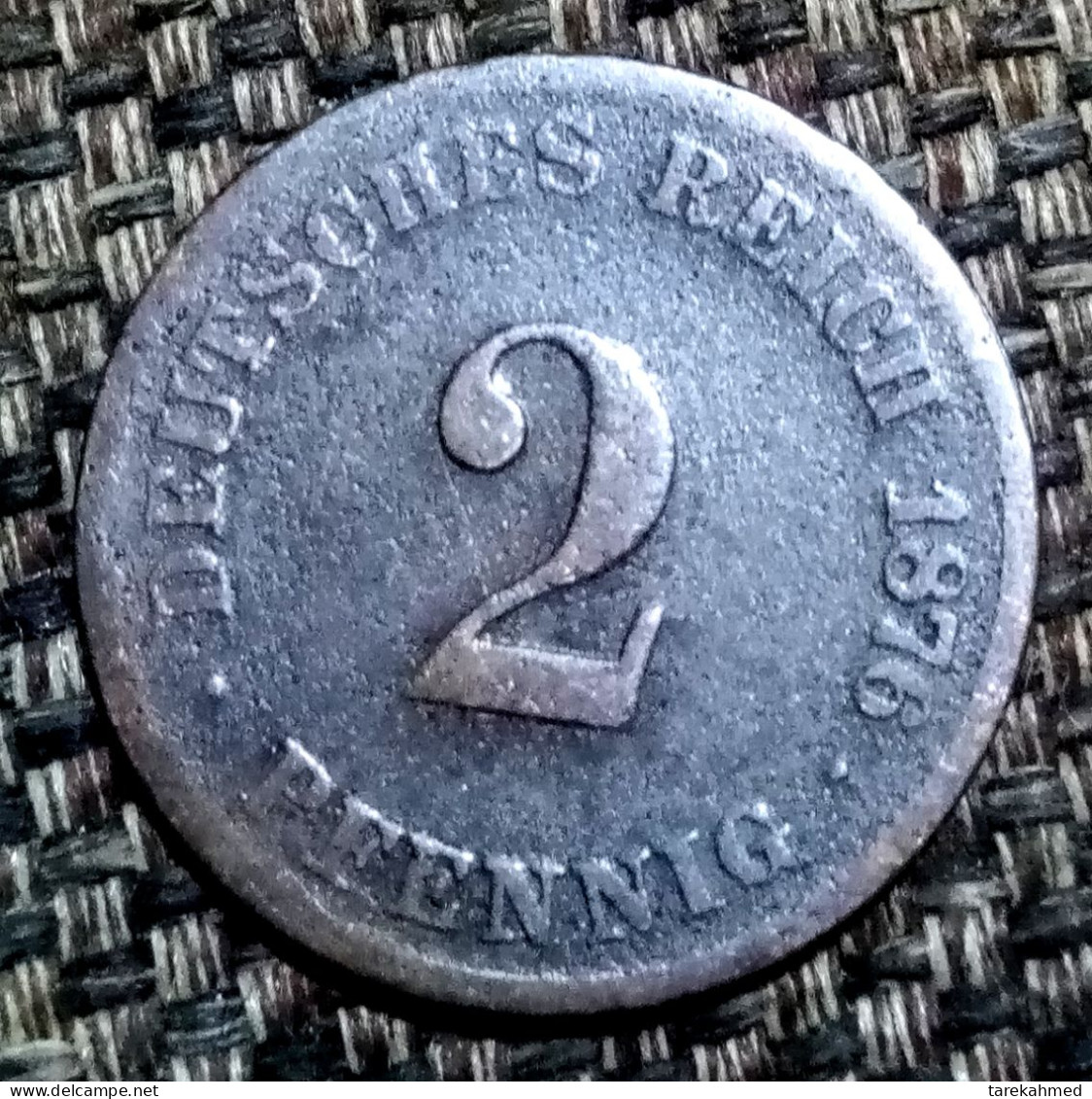 Germany, 2 PFENNIG 1876 C DEUTSCHLAND, Agouz - 2 Pfennig