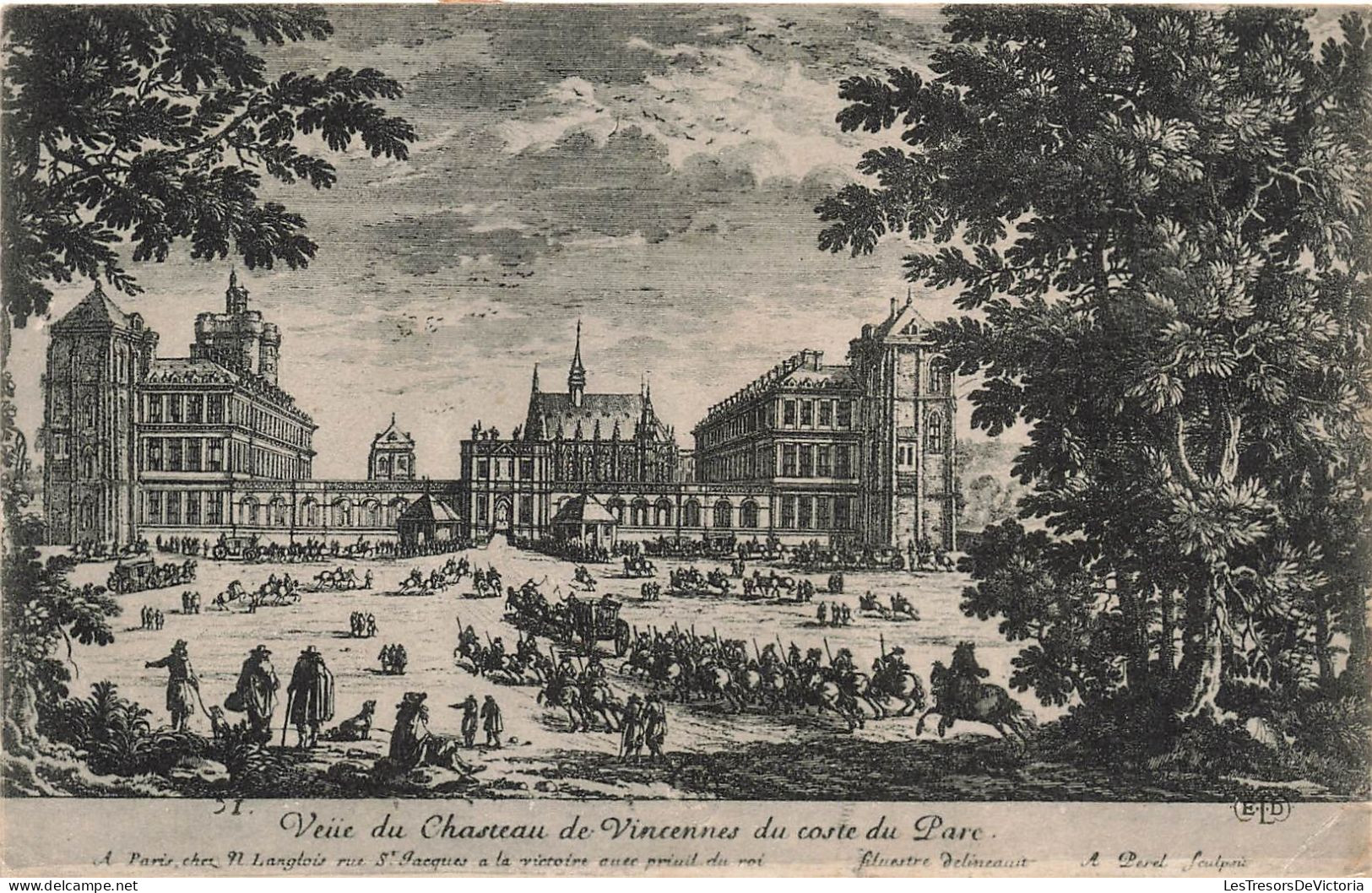 FRANCE - Veüe Du Chasteau De Vincennes Du Coste Du Parc - Vieux Français - Carte Postale Ancienne - Vincennes