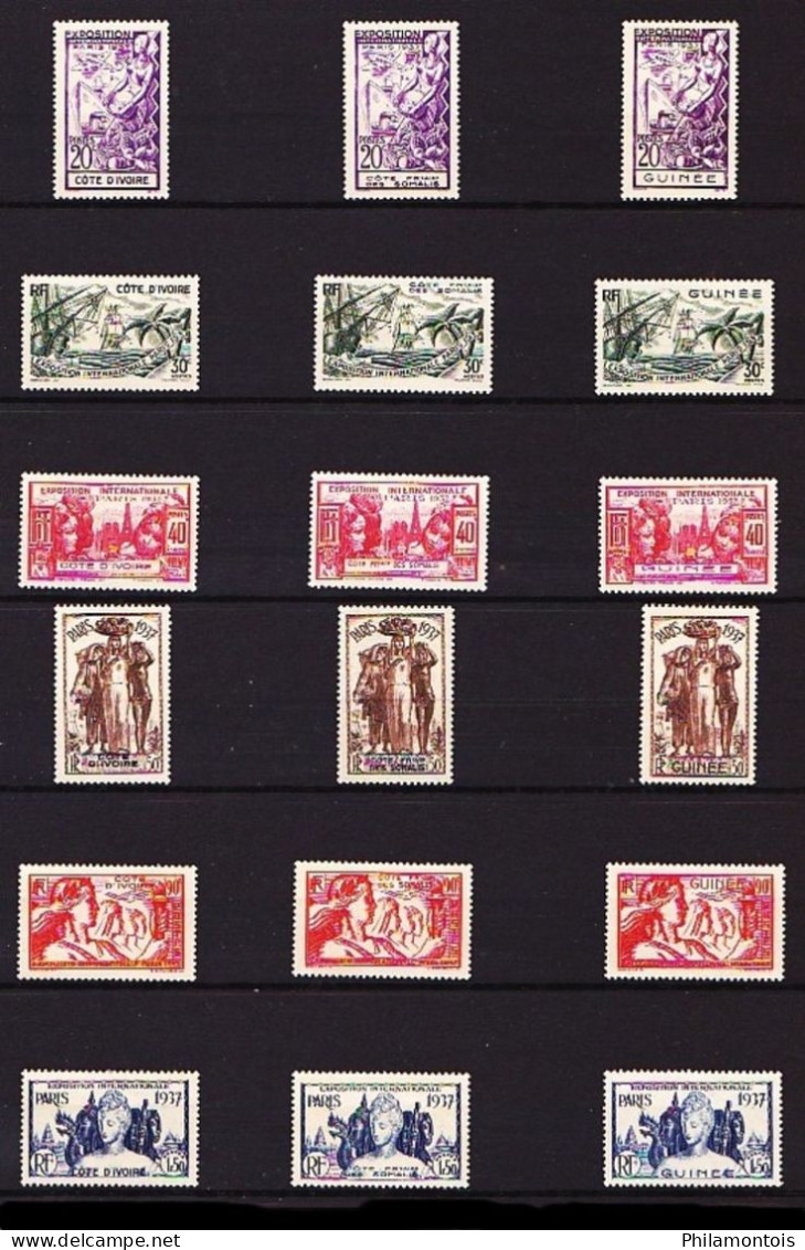 GRANDES SERIES COLONIALES - Lot De Timbres De Diverses Séries - Neufs Et Oblitérés - Tous états. - Ohne Zuordnung