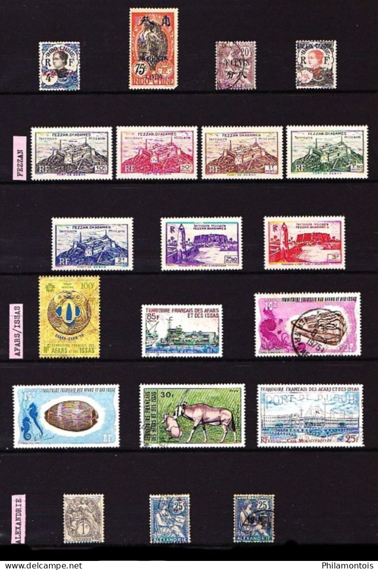 PAYS D'EXPRESSION FRANCAISE - Lot De Timbres Neufs Et Oblitérés - Tous états - Toutes époques. - Collections