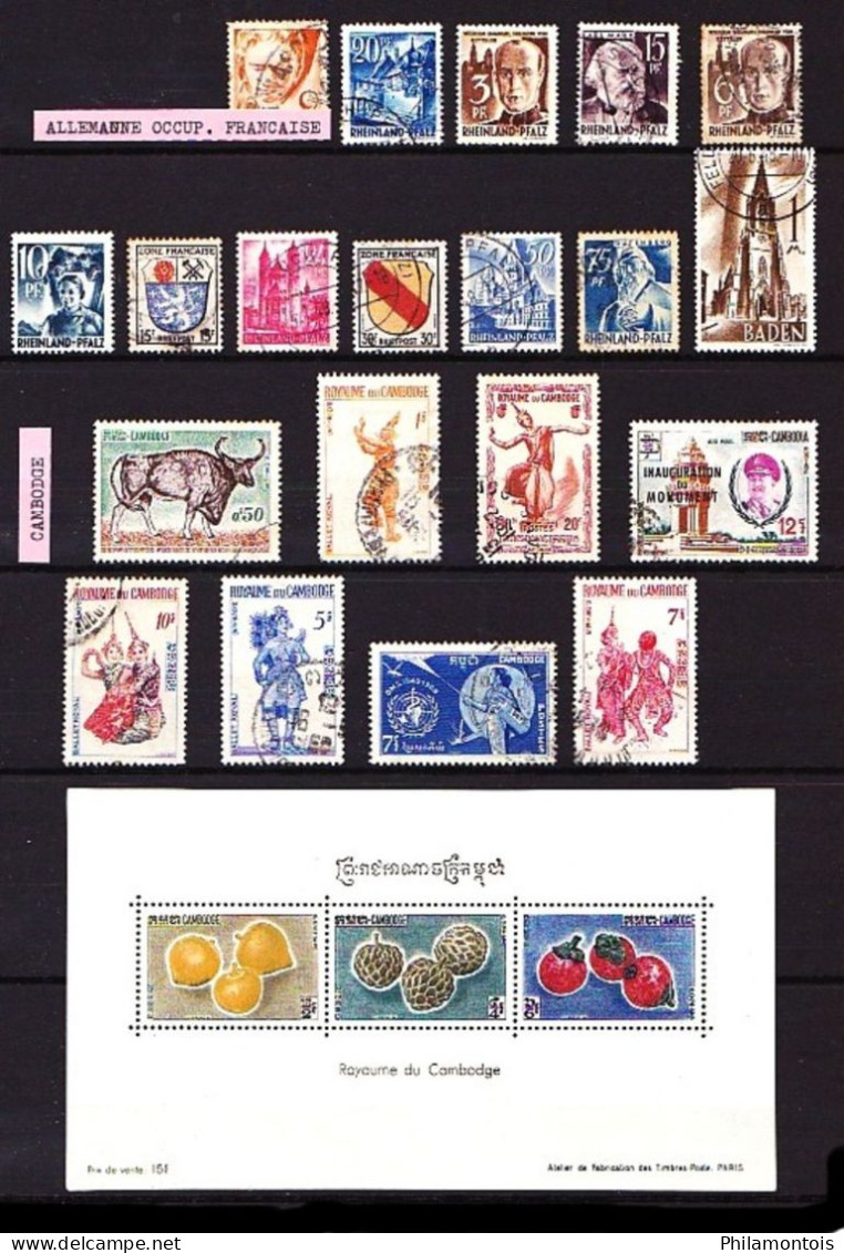 PAYS D'EXPRESSION FRANCAISE - Lot De Timbres Neufs Et Oblitérés - Tous états - Toutes époques. - Sammlungen