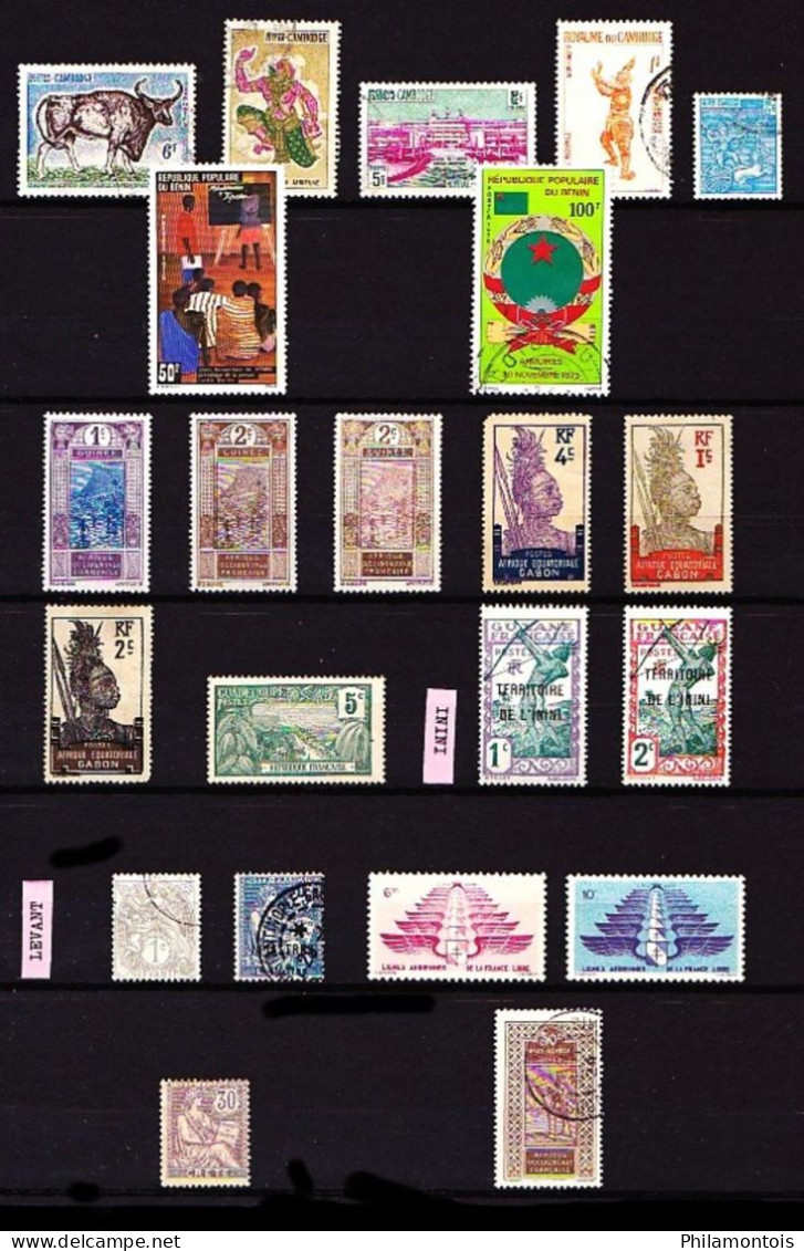 PAYS D'EXPRESSION FRANCAISE - Lot De Timbres Neufs Et Oblitérés - Tous états - Toutes époques. - Sammlungen