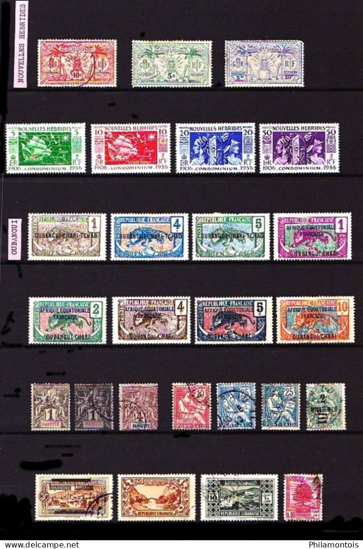 PAYS D'EXPRESSION FRANCAISE - Lot de timbres Neufs et Oblitérés - Tous états - Toutes époques.