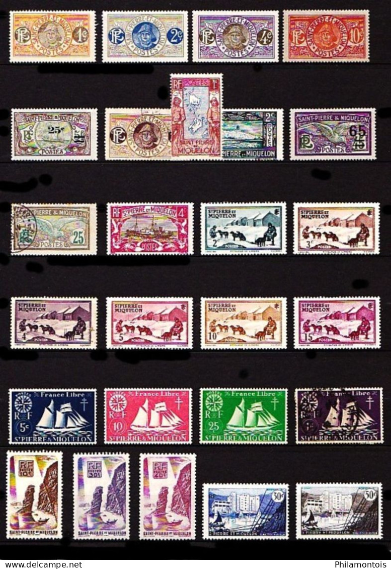 PAYS D'EXPRESSION FRANCAISE - Lot de timbres Neufs et Oblitérés - Tous états - Toutes époques.