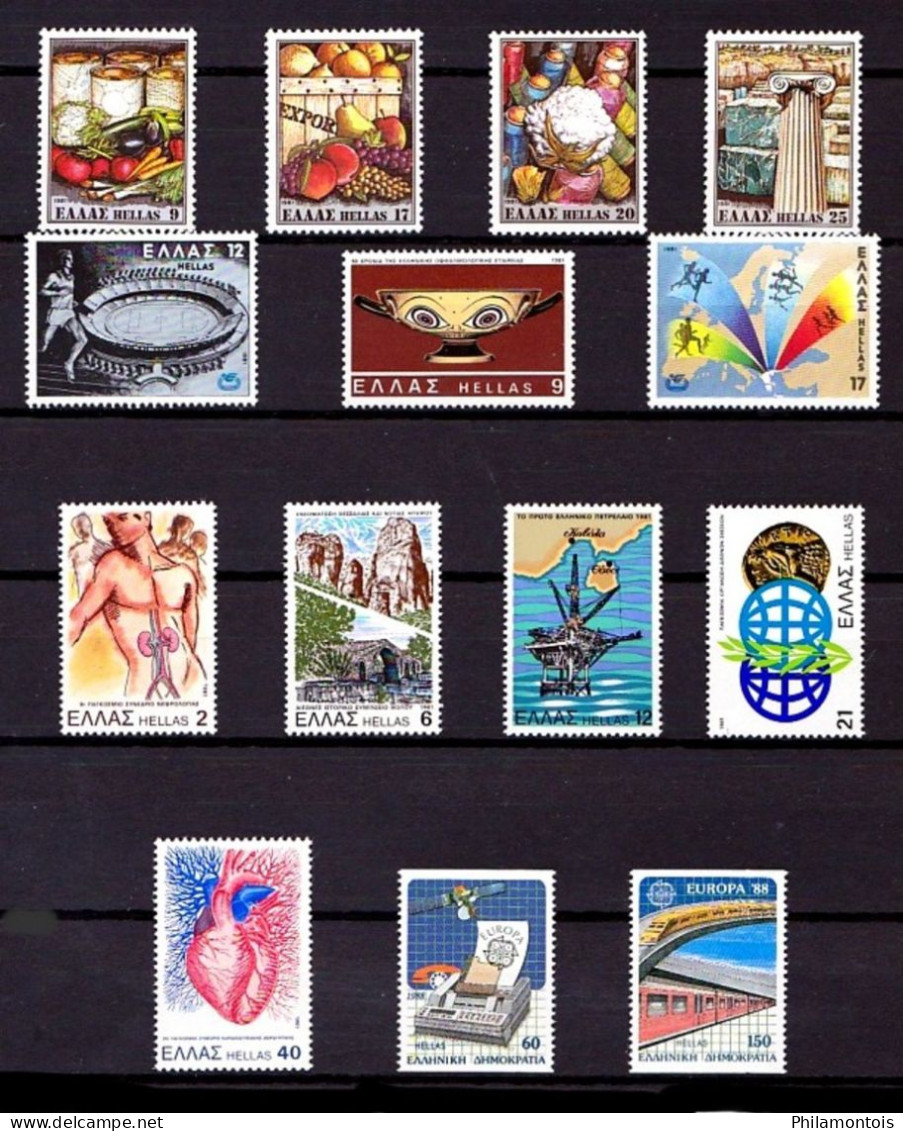 GRECE - Lot De Timbres 1960 / 1988 Environ - Neufs N** - Très Beaux - Lotes & Colecciones