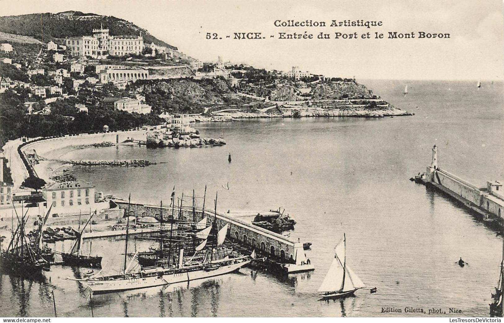 FRANCE - Nice - Entrée Du Port Et Le Mont Born - Carte Postale Ancienne - Autres & Non Classés