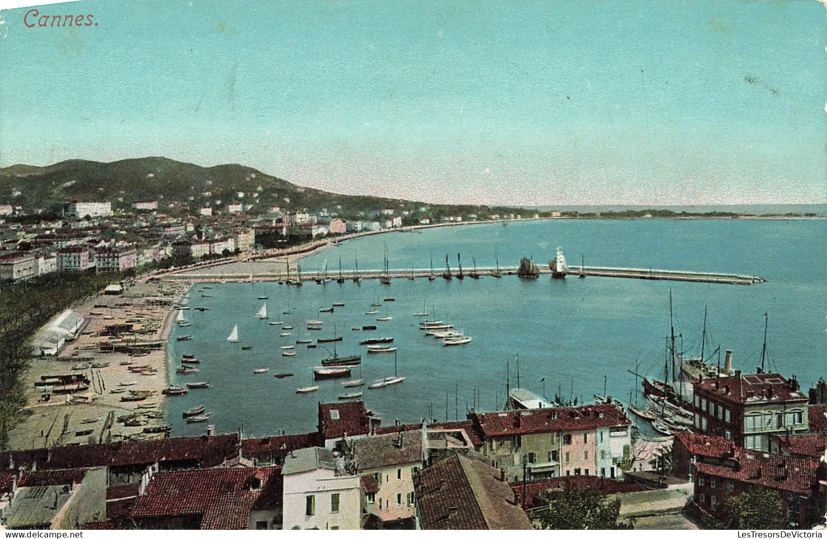 FRANCE - Cannes - Vue Générale Du Port - Colorisé - Carte Postale Ancienne - Cannes