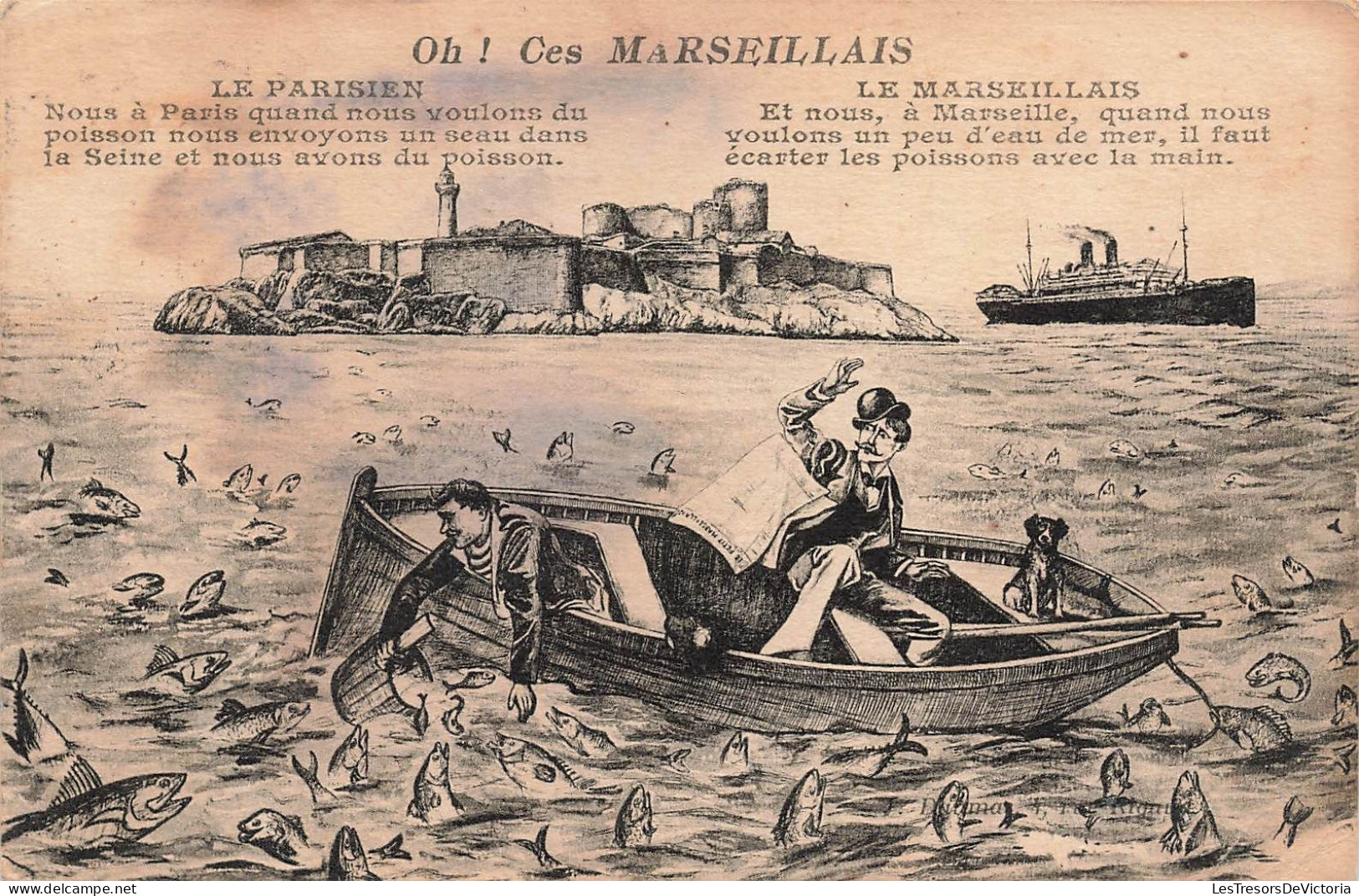 ILLUSTRATEUR - Oh! Ces Marseillais - Carte Postale Ancienne - Autres & Non Classés