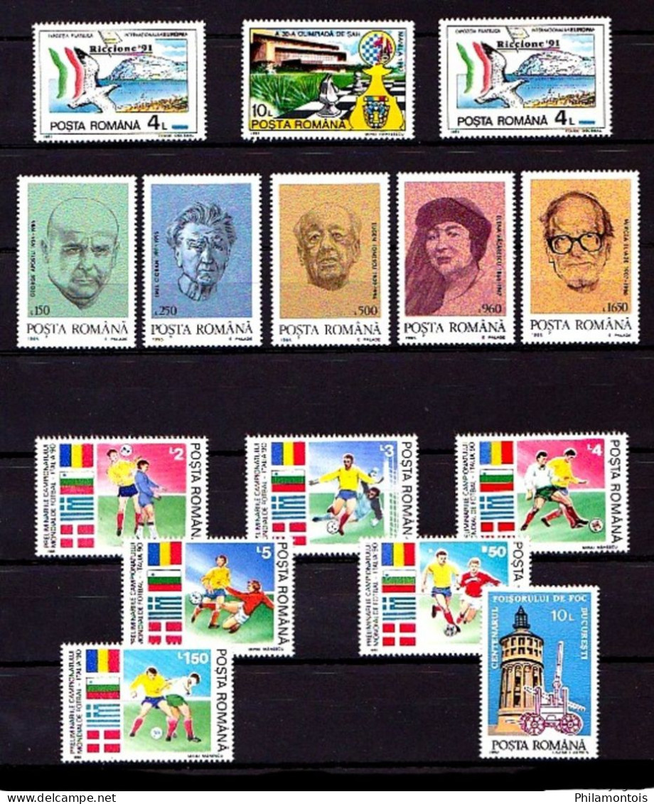 ROUMANIE - Ensemble De Timbres Neufs N** Jusqu'en 1995 - Poste Et Poste Aérienne. - Collections