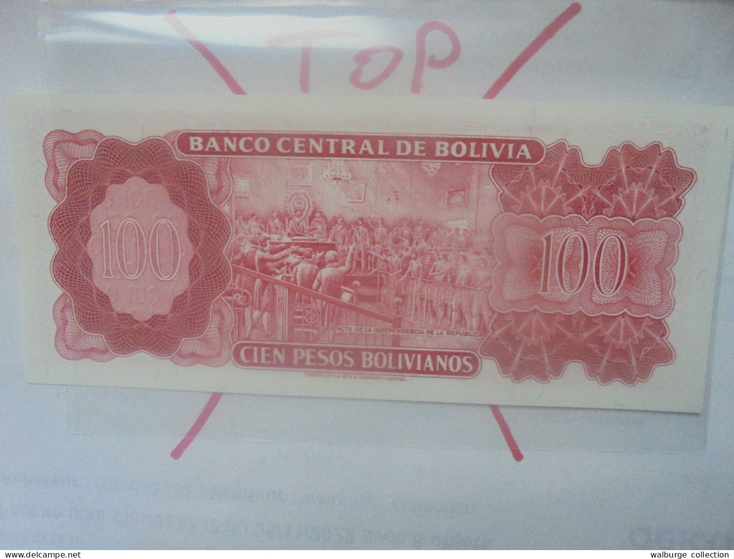 BOLIVIE 100 BOLIVIANOS 1962(83) Neuf (B.32) - Bolivien