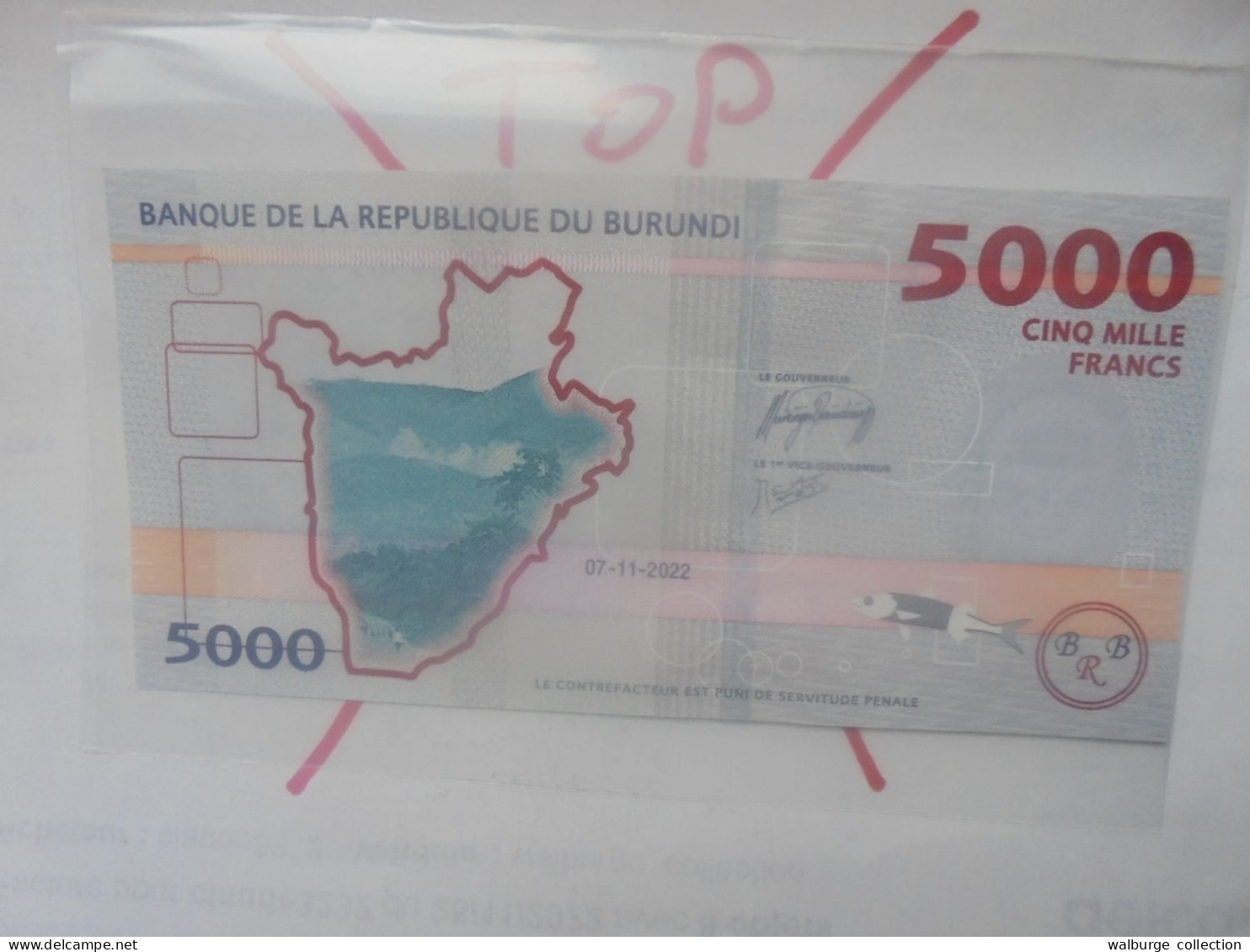 BURUNDI 5000 FRANCS 2022 Neuf (B.32) - Burundi